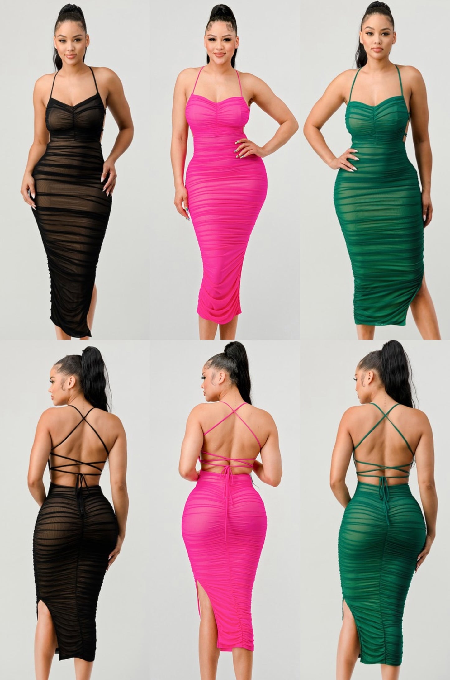 Thalia Ruched Maxi Dress
