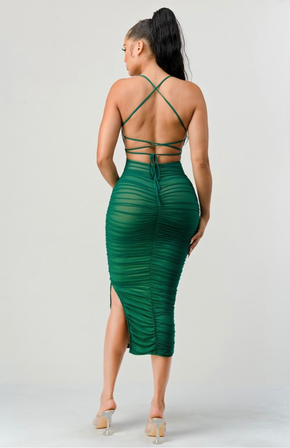 Thalia Ruched Maxi Dress