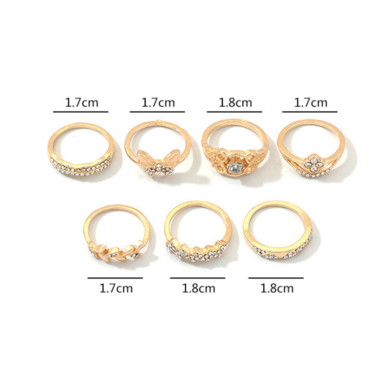 butterfly ring stackable set