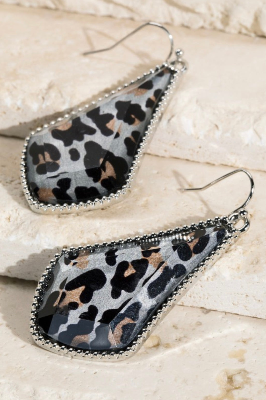 Rhombus Diamond Drop Earrings