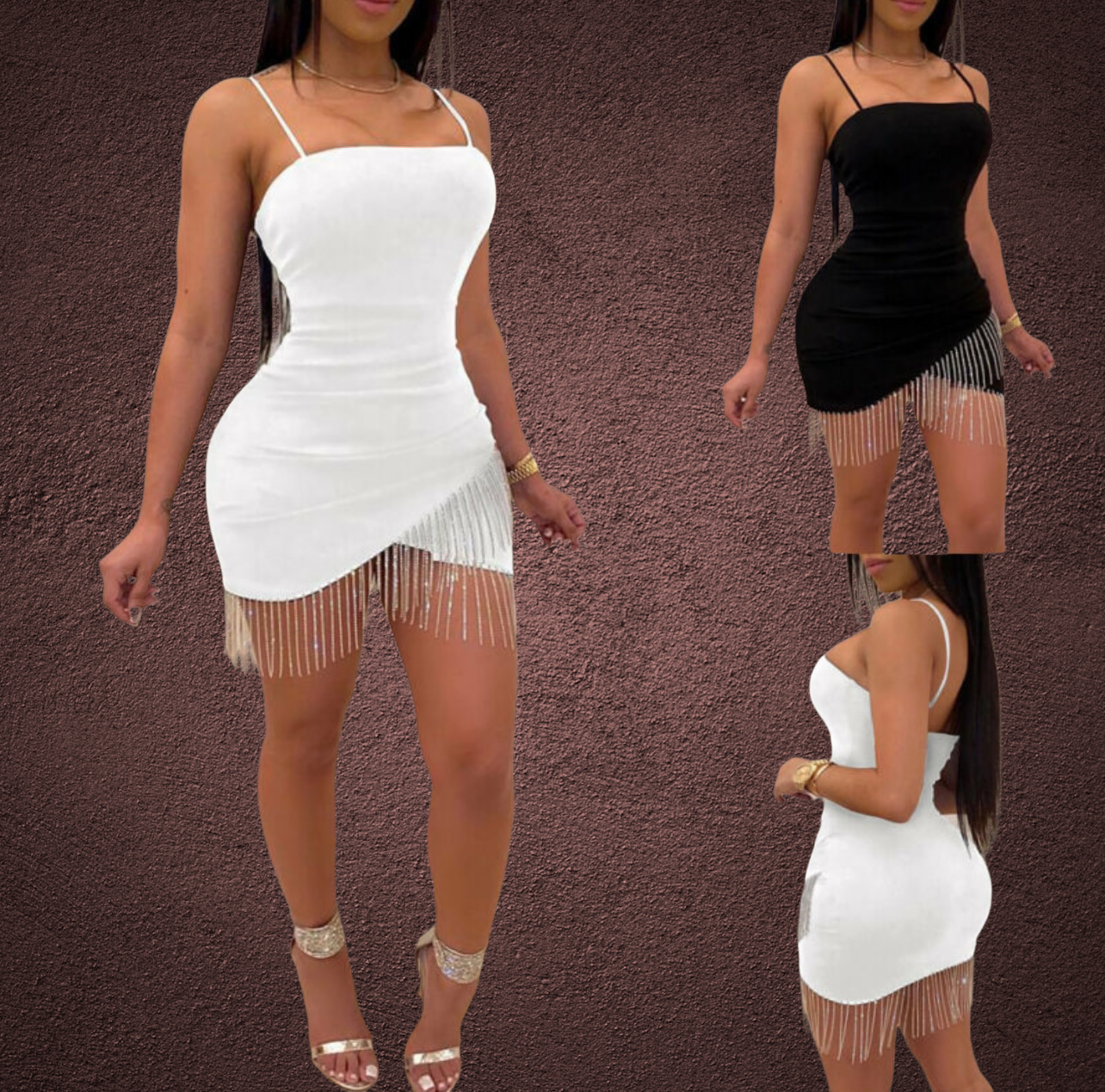 Becky Sequin Tassel Dress