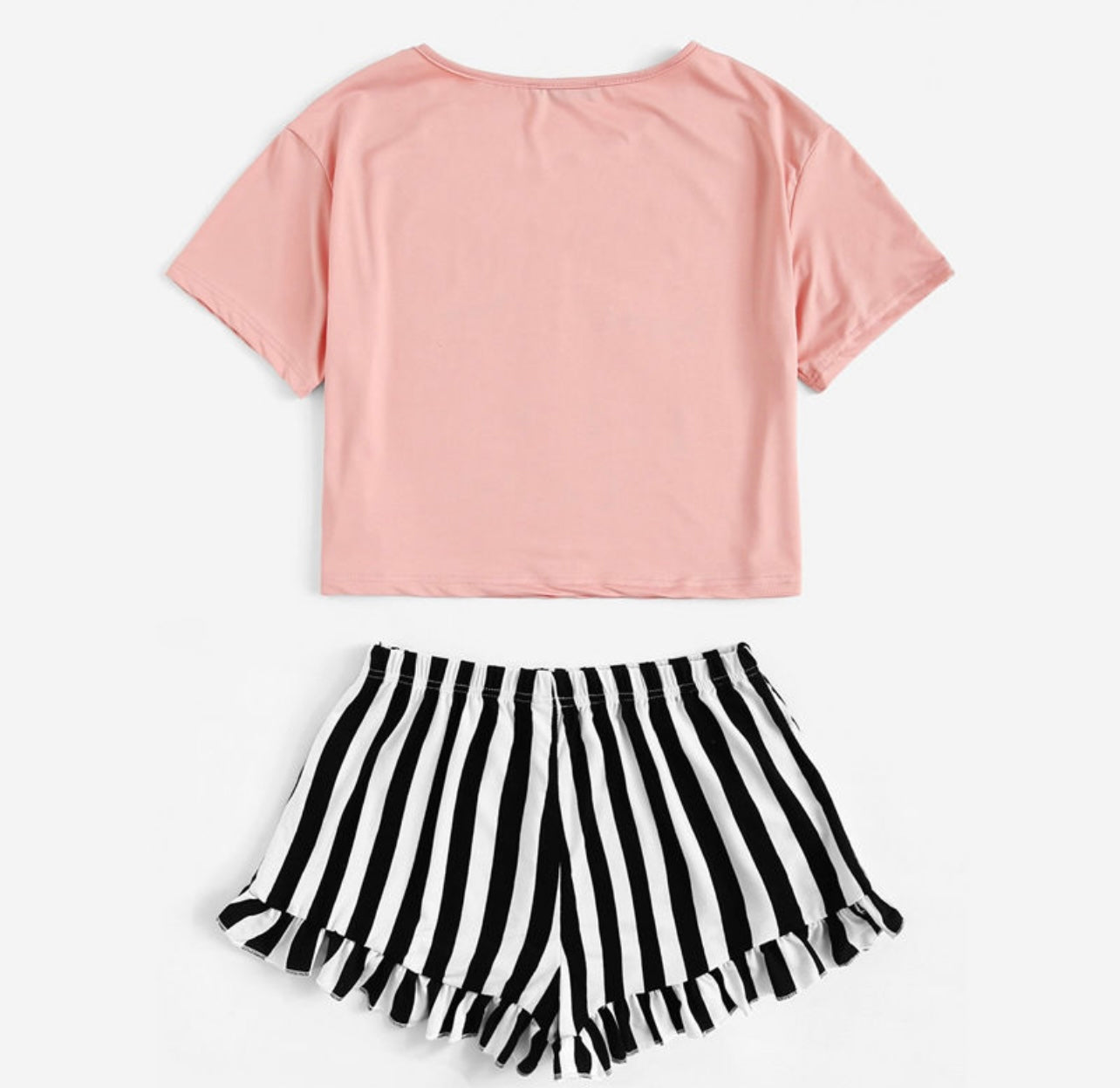 Let Me Sleep - Pink Pajama Short Set
