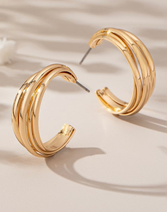 Multi Layer Hoop Earring