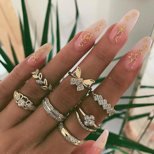 butterfly ring stackable set