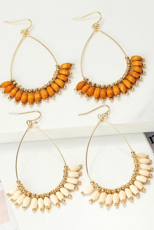 Teardrop Hoop Earrings